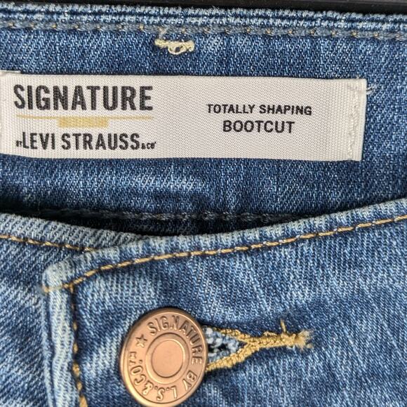 Levi’s Signature Gold 35x32 Totally Shaping Bootcut Jeans Mid Rise Stretch Denim - Picture 5 of 7